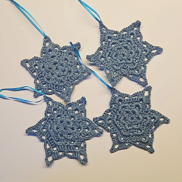 Hand Crafted Other - Hand-made Crocheted Stars (Set of 4)